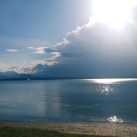 Ad Fontes Suite - 80Qm Mit 3 Zi & Sauna & 2 Badern Am Chiemsee! Ubersee Luaran gambar